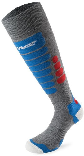 Lenz skiing 3.0 sv. gray / red / blue 70 size 45-47 - Ski socks - Main image