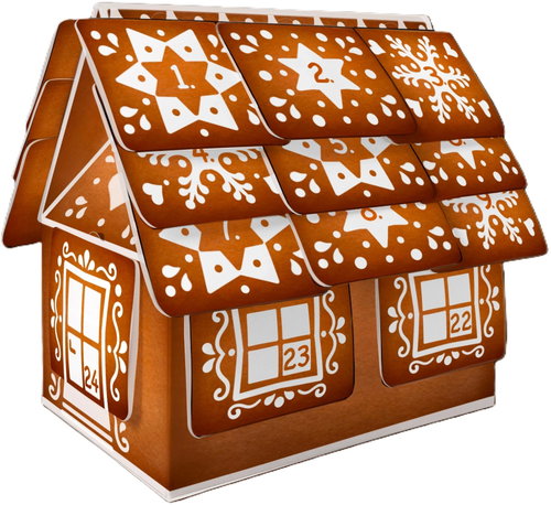 Leros Bylinný adventní kalendář chaloupka, 24 sáčků - Advent Calendar - Main image