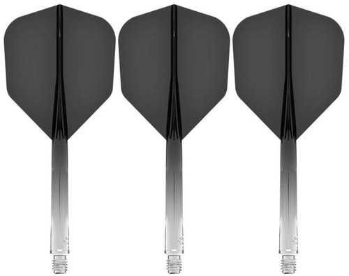 Mission Force 90 - Gradient - Standard No6 - Medium - Black F4478 - Dart Flights - Main image