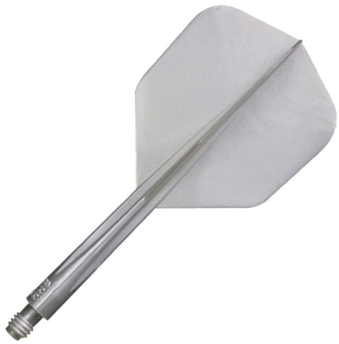 Condor AXE Metallic - Small - Long - Pearl Silver CN459 - Dart Flights - Main image