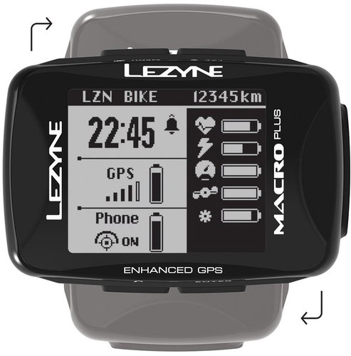 Lezyne MACRO PLUS GPS BLACK - GPS Navigation - Main image