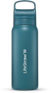 LifeStraw Go 2.0 stainless steel water filter bottle, 24 oz, lagoon turquoise - Water Filter Bottle