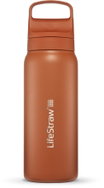 LifeStraw Go 2.0 stainless steel water filter bottle, 24 oz, orange - Water Filter Bottle