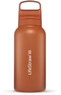 LifeStraw Go 2.0 nerezová filtrační láhev na vodu, 1 l, oranžová - Water Filter Bottle