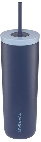 LifeStraw Go Steel Tumbler 0,5 l, blue - Water Filter Bottle - Main image