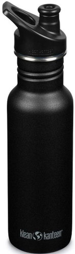 Klean Kanteen Classic Narrow w/Sport Cap, black, 532 ml - Drinking Bottle - Main image