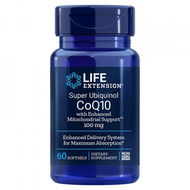Life Extension Super Ubiquinol CoQ10 with Enhanced Mitochondrial Support, 100 mg, 60 kapslí - Koenzym Q10