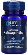Life Extension Optimized Ashwagandha Extract, 60 vegetable capsules - Ashwagandha