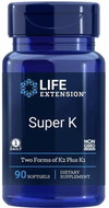 Life Extension Super K, Vitamin K1, K2 (MK-4 and MK-7), 90 softgel capsules - Vitamin K2