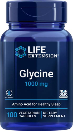 Life Extension Glycine 1000 mg 100 capsules - Amino Acids - Main image
