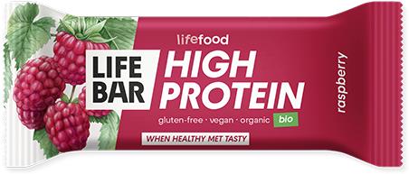 LIFEFOOD LIFEBAR Protein bar raspberry BIO 40 g - Protein Bar - Main image