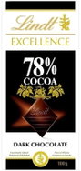 Lindt Excellence Dark Chocolate 78% cocoa 100g - Chocolate