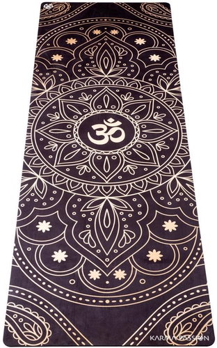 Travel Mat Mandala OHM Gold 1mm - Yoga Mat - Main image
