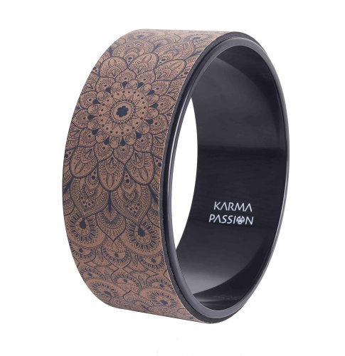 Mandala Blue Cork Yoga Wheel - Yoga Wheel - Main image