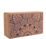 Cork block for yoga Mandala Blue - Yoga Block