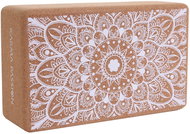 Yoga cork block Mandala Boho White - Yoga Block