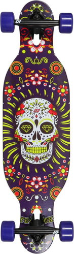 Hydroponic DT Pro Kids 31,5" Mexican Skull Purple - Longboard - Main image