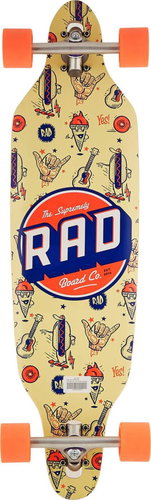 RAD 36" Wallpaper Orange - Longboard - Main image
