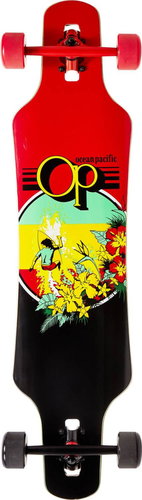 Ocean Pacific Drop Through 39" Rasta Makai - Longboard - Main image