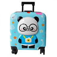 Livefy Children Travel children's suitcase 36 × 44 cm, Panda, blue - Suitcase