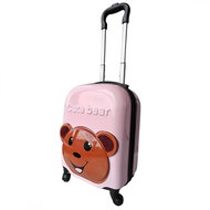 Livefy children's suitcase 31 × 44 cm, Bear, pink - Suitcase