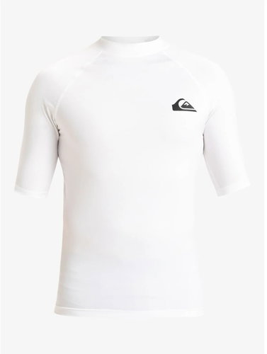 Quiksilver Men's UPF50 lycra short sleeve shirt, XL white - Lycra Clothing - Main image