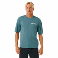 RIP CURL Pánské lycrové triko ICONS šedá, krátký rukáv - Lycra Clothing