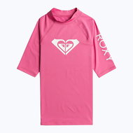 Roxy Dívčí lycrové triko WHOLE HEARTED, krátký rukáv, 10 let sytě růžová - Lycra Clothing