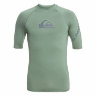 Quiksilver Lycrové triko UPF50, pánské, kr.rukáv, khaki M - Lycra Clothing