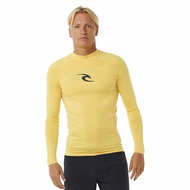 RIP CURL WAVES Pánské lycrové triko, dlouhý rukáv, žluté, vel. M - Lycra Clothing