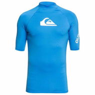 Quiksilver Pánske lycrové tričko UPF50 krátke rukávy, modré - Lycrové oblečenie