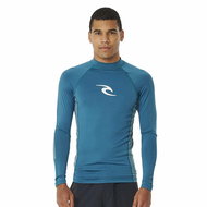 RIP CURL Pánské lycrové triko WAVES, dlouhý rukáv, modré, XL - Lycra Clothing