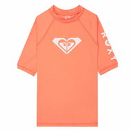 Roxy Girls' Lycra Short Sleeve T-Shirt, Camellia Orange - Lycra Clothing