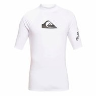 Quicksilver Lycrové triko ALL TIME, pánské, kr.r., bílé M - Lycra Clothing