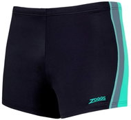 Zoggs Men's Swimming Trunks TORONTO BOXER Black/Mint XXXL - Lycra Clothing
