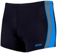 Zoggs Men's TORONTO BOXER Swim Shorts Black/Grey/Blue XXXL - Lycra Clothing