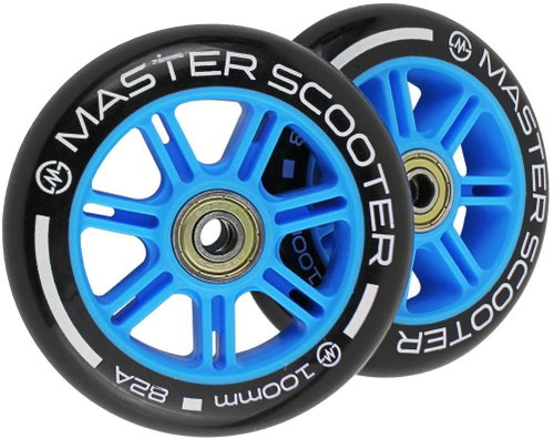 Master Replacement wheels for scooters Stunt 100 mm blue - Scooter Wheels - Main image