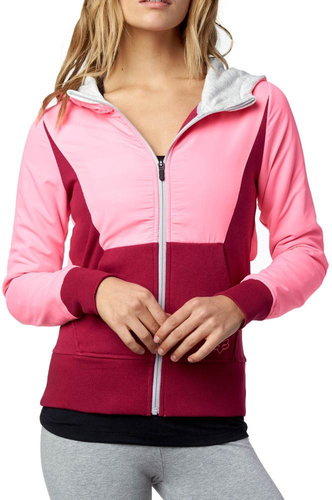 FOX deduction Zip HDY -XS, Burgundy - Sweatshirt - Main image