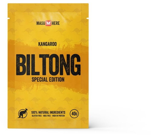 Meat Here kangaroo biltong original 40g - Dried Meat - Main image