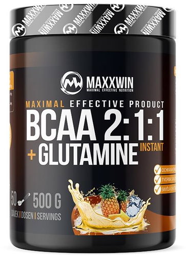 MAXXWIN BCAA + glutamine 500 g, ananas - Amino Acids - Main image