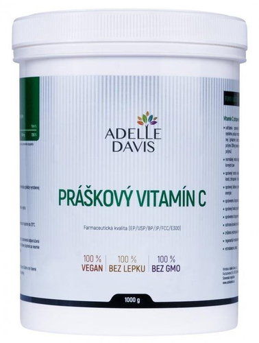Adelle Davis Vitamin C powder, 1 kg - Vitamin C - Main image