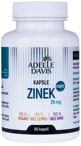 Adelle Davis Zinc Forte 25 mg, 60 capsules - Zinc - Main image
