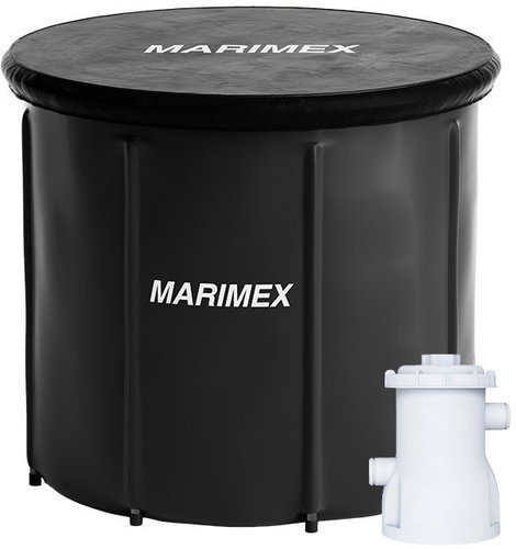 MARIMEX cooling tub round 90×80cm black with cartridge filtration 2026 - Cold Water Immersion Tub - Main image