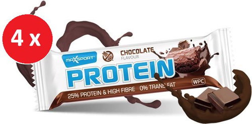 MAX SPORT PROTEIN gluten free chocolate 4x60 g - Protein Bar - Main image
