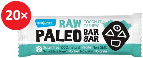 MAX SPORT RAW PALEO BAR Cashew Coco 20 Pcs - Raw Bar - Main image