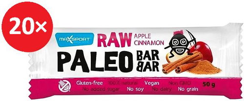MAX SPORT RAW PALEO BAR apple cinnamon 20 pcs - Raw Bar - Main image