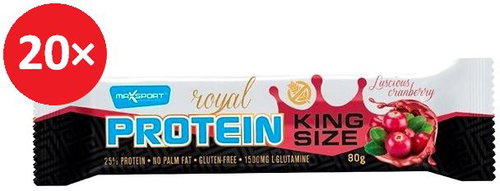 MAX SPORT ROYAL PROTEIN KINGSIZE Cranberry 20 pcs - Protein Bar - Main image