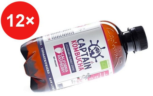MAX SPORT Captain Kombucha CALIFORNIAN MALINA 12 pcs - Drink - Main image