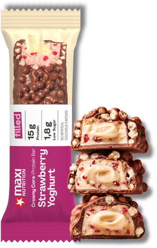 MaxiNutrition Creamy Core Protein Bar strawberry yoghurt 45 g - Protein Bar - Main image