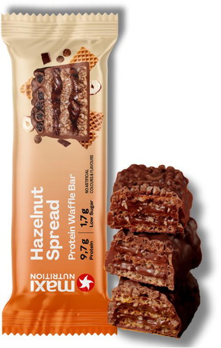 MaxiNutrition Waffle protein bar hazelnut spread 39 g - Protein Bar - Main image